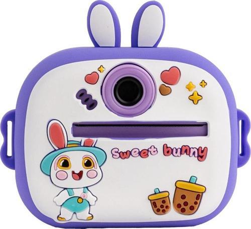Q7 Taşınabilir Fotoğraf Yazıcı ve Kamera BUNNY MOR