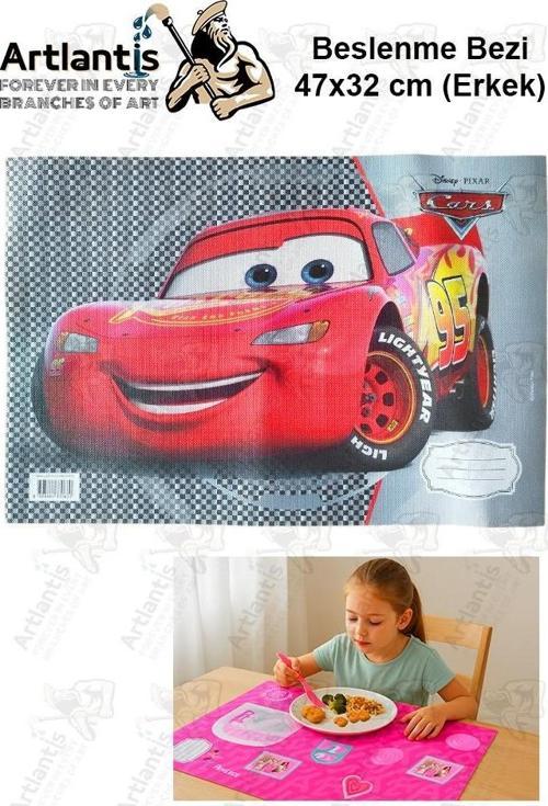 Beslenme Bezi Erkek Modeli Yıkanabilir 32x47 cm 1 Adet Beslenme Örtüsü Okul Öncesi Kreş Anasınıfı İlkokul İçin İdeal