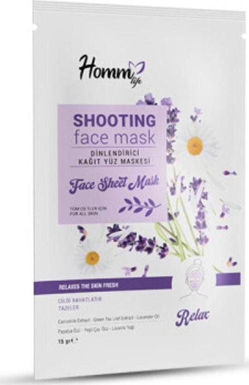 Dinlendirici Kağıt Yüz Maskesi