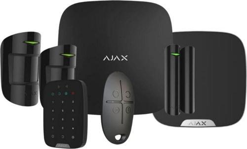 Hubkit Kablosuz Alarm Seti 2 Hareket Pır Dedektörü Keypad Dış Sirenli Siyah