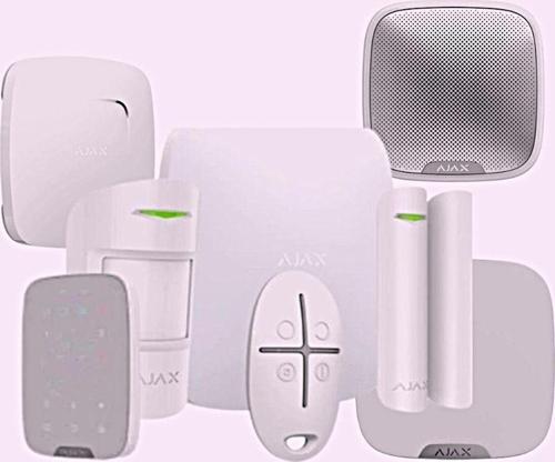 Hub Kit Kablosuz Alarm Seti Duman Isı Co Dedektörü Keypad İç Ve Dış Siren Dahil Beyaz