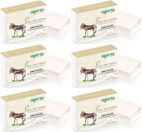 El Yapımı Doğal Sabun 150GR Eşek Sütü (6 Lı Set)