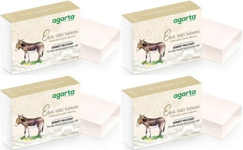 El Yapımı Doğal Sabun 150GR Eşek Sütü (4 Lü Set)