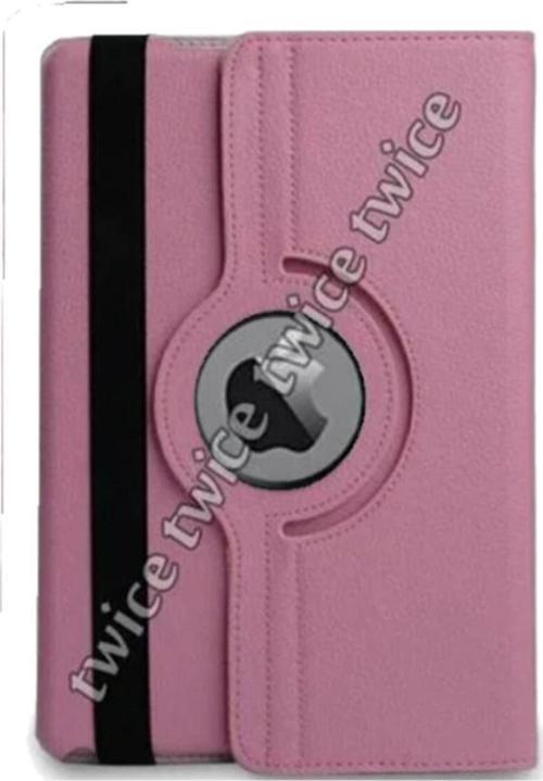 Ipad Air A1474-a1475-a1476 Kılıf Deri 360 Derece Rotate Standlı Koyu Pembe