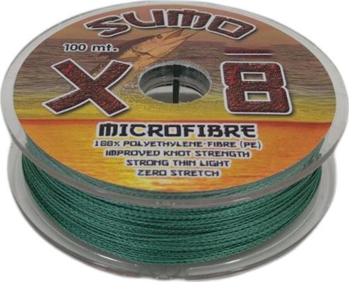 Effe Sumo X8 İp Misina 100m Polietilen MicroFiber İp Misina Yeşil