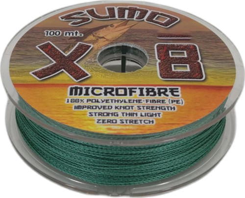 Effe Sumo X8 İp Misina 100m Polietilen MicroFiber İp Misina Yeşil