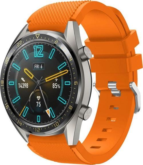 Huawei Watch Gt3 Pro Ile Uyumlu 46 Mm Classic Frontier Kayış Kordon Turuncu