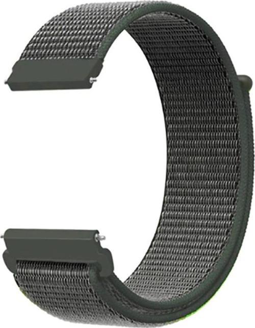 Huawei Watch Gt3 Pro Ile Uyumlu 46 Mm Kayışı Kaliteli Hasır Örme Kordon Kayış Haki