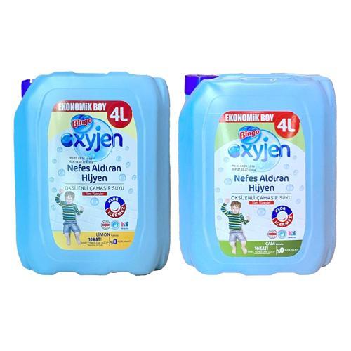 Oksijenli Çamaşır Suyu 4 lt Çam ve Limon 2 li