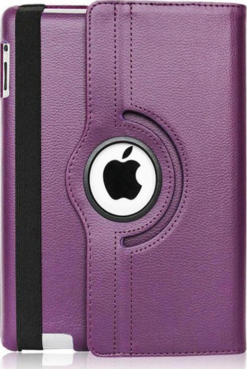Ipad Pro 12,9'' Inç 2019 Kılıf 360 Derece Dönerli Standlı Tblt Kılıf Mor