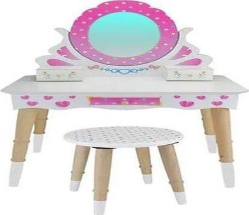 Ahşap Çocuk Makyaj Masası Seti - T3006