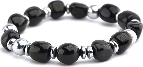 Hematit ve Oltu Taşı Bileklik