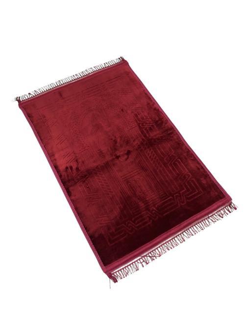 Lüx Kalın Yumuşak Kaymaz Taban Peluş Seccade 80 X 120