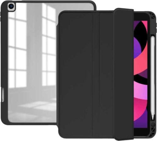 Ipad 10.5 Uyumlu 7.nesil Smart Cover Kılıf Nort Arkası Şeffaf Standlı Siyah