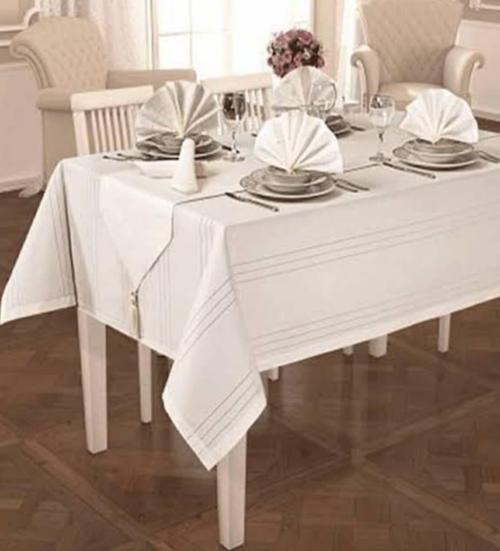 Atak Carmen 12 Kişilik Masa Örtüsü Yemek Sunum Takımı 26 Parça