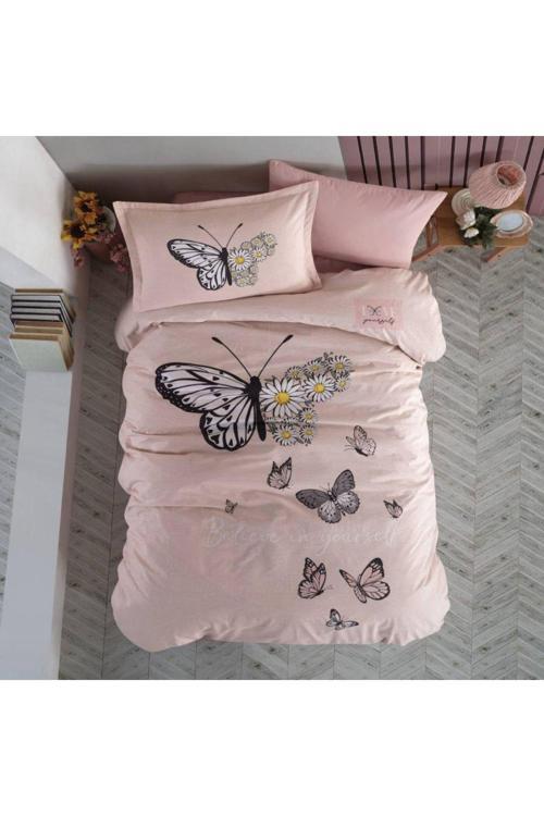 Tek Kişilik Nevresim Takımı Daisy Love V2 Somon