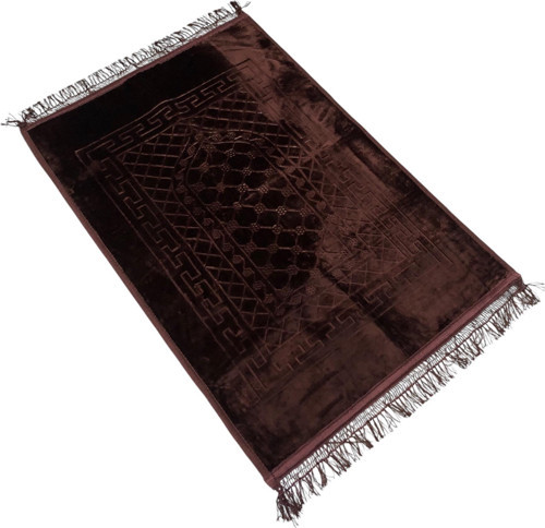Lüx Kalın Yumuşak Kaymaz Taban Peluş Seccade 80 X 120