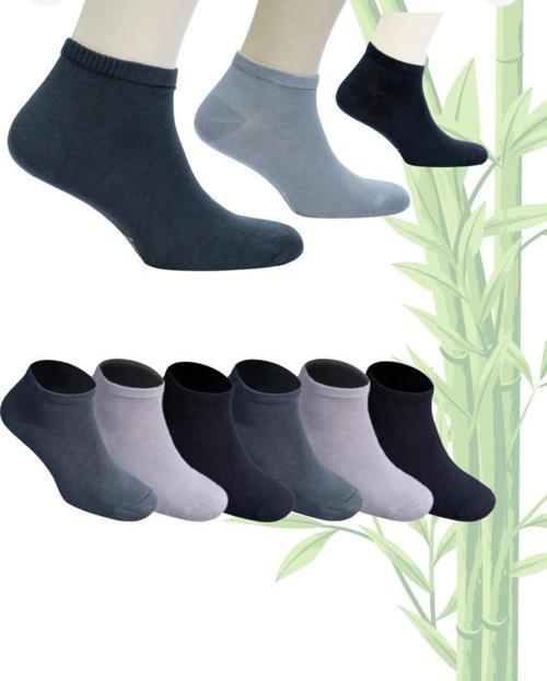 12 Çift Royam Erkek Bambu Patik Çorap Dikişsiz 40 - 44 No