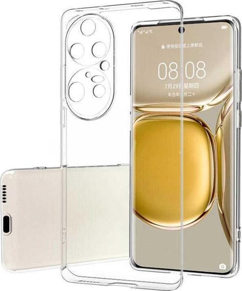 Huawei P50 Pro Ile Uyumlu Kılıf Süper Şeffaf Silikon Kapak Şeffaf