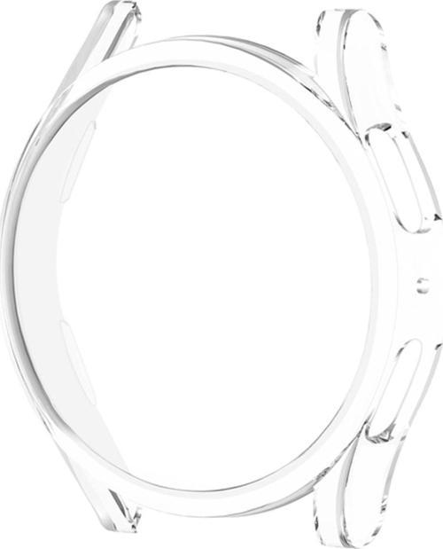 Huawei Watch 4 Pro ile Uyumlu Önü Açık Çerceve Pc Wafture Silikon Kılıf Koruma Gard Çerçeve