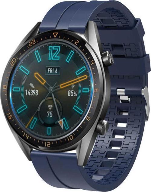 Huawei Watch Gt 3 Pro Ile Uyumlu 46mm Frontier Airlines 15 Kademeli Kayış Kordon Lacivert