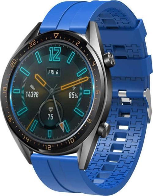 Huawei Watch Gt 3 Pro Ile Uyumlu 46mm Frontier Airlines 15 Kademeli Kayış Kordon Saks Mavisi