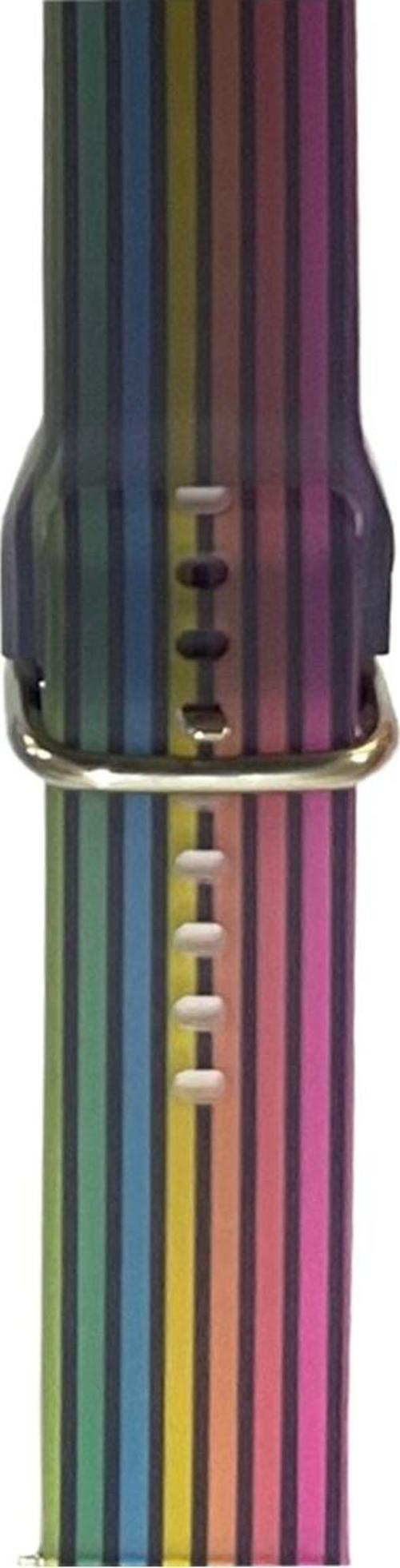 Huawei Gt2 46mm Ile Uyumlu Kayış Renkli Desenli Erstwhile Kordon Rainbow
