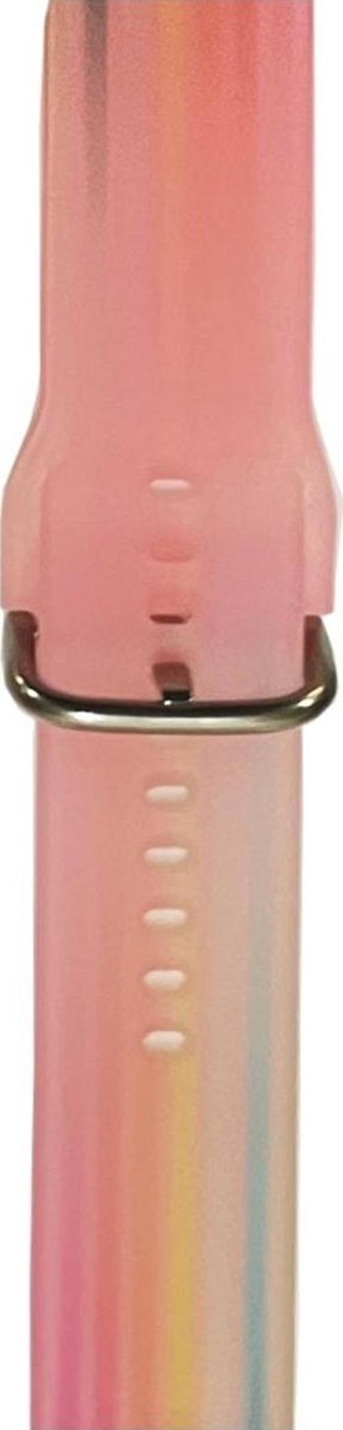 Huawei Gt2 46mm Ile Uyumlu Kayış Renkli Desenli Erstwhile Kordon Rainbow Pink