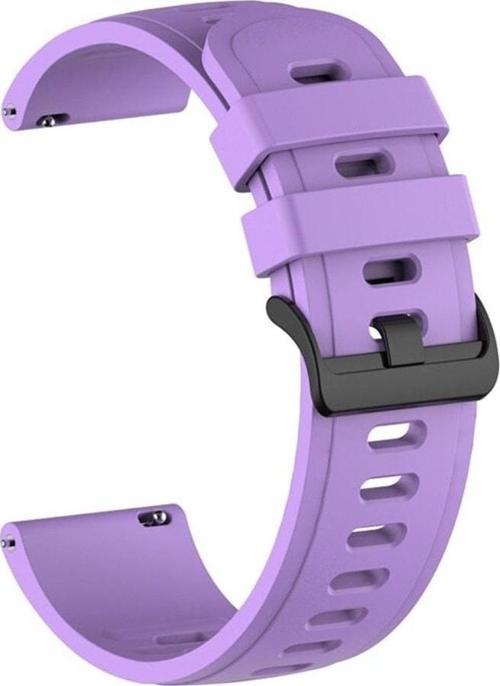 Huawei Honor Magic 2 Ile Uyumlu Kordon (46 mm) Solid Color Spor Kayış Termoplastik Ent Kaliteli Lila