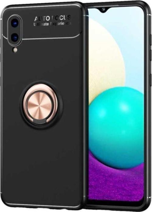 Galaxy A02 Novel Silikon Kılıf Siyah-rosegold