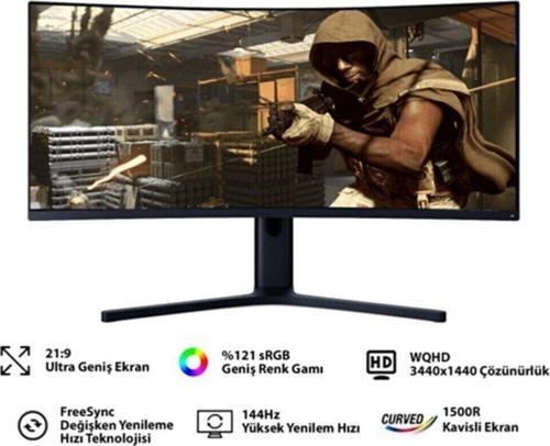 Mi Curved Bhr4269Gl 34" 144Hz 4Ms (Hdmı+Display) Freesync Wqhd Led Monitör Çin Versiyon