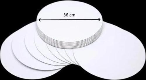 Turta Mendili / Pasta Altlığı Beyaz Yuvarlak 36 cm 10 adet