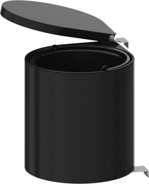 S-2253-B Siyah Çöp Kovası Otomatik Kapak 10 Litre