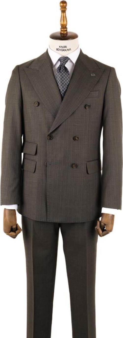 Geniş Kırlangıç Yakalı Erkek Takım Elbise-KAV1215S