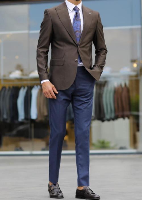 Modern ve Şık Erkek Slim Fit Ceket-KAV5023W