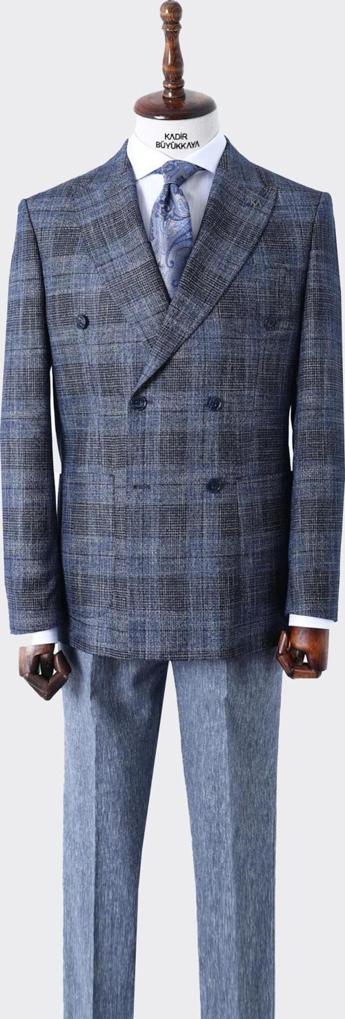 Kaliteli Kumaş Erkek Kruvaze Ceket-KAW5226S