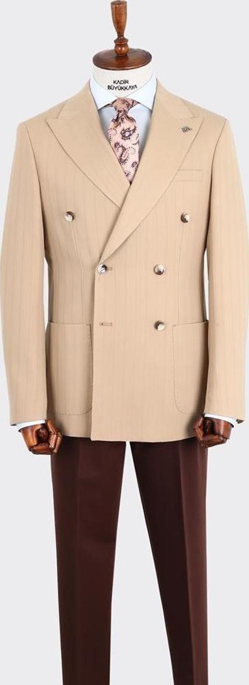 Kırlangıç Yaka Kruvaze Erkek Ceket-KAW5246W