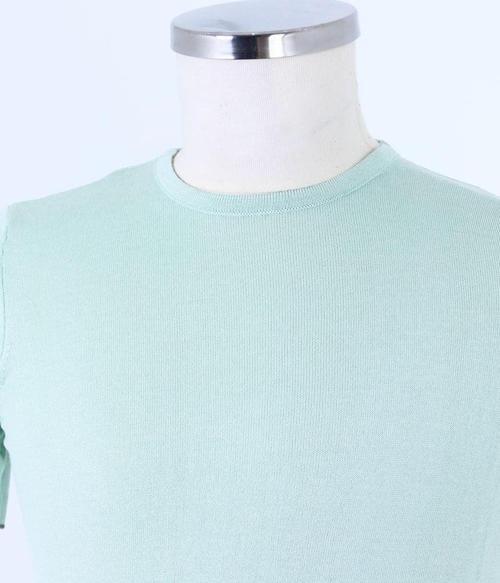 Pamuklu Bisiklet Yaka Erkek T-Shirt-KAW6211S