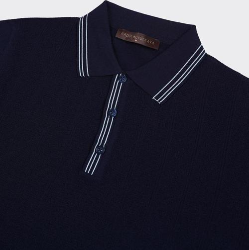 Fermuarlı Polo Yaka Kısa Kol Erkek T-Shirt