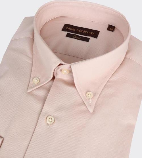 Yaka Düğmeli Erkek Gömlek-KAX4665S