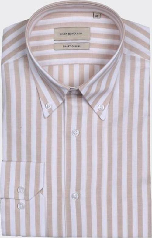 Yaka Düğmeli Erkek Gömlek-KAX4670S