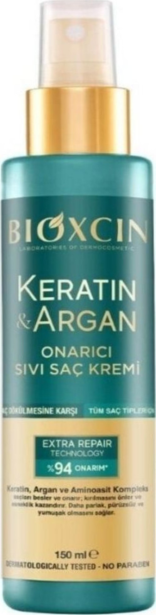 Keratin & Argan Onarıcı Sıvı Saç Bakım Kremi 150 Ml Yıpranmış Ve Hasar Görmüş Saçlar