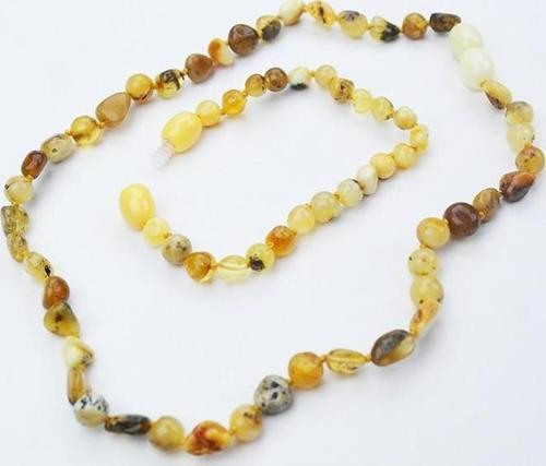 Fosilli Damla Kehribar Bebek Diş Seti