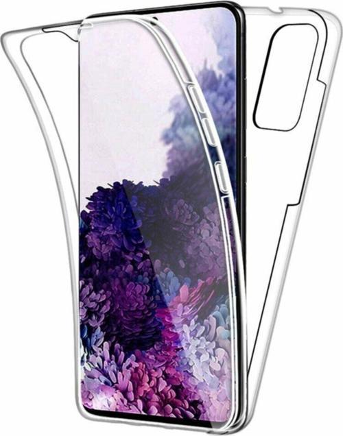 Galaxy A72 360 Tam Koruma Silikon Kılıf Şeffaf