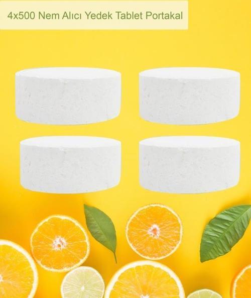 2 Adet 2x500 gr Nem Alıcı Rutubet Ve Küf Önleyici Yedek Tablet Portakal