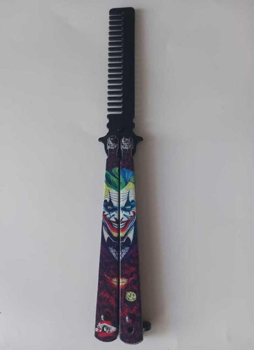 Metal 21 Cm Kelebek Tarak Joker Tasarımlı