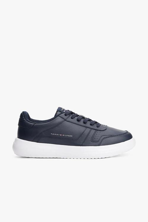Modern Hafif Tabanlı Deri Erkek Mavi Sneaker FM0FM05529DW5