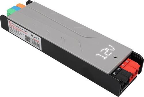 PM-26839 12 Volt 10 Amper 120 Watt Slim Metal Kasa Adaptör Voltaj Göstergeli 189x51x27mm