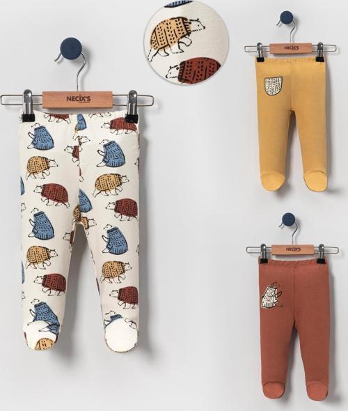 AYILI ÜÇLÜ PATİKLİ PANTOLON SET Camel