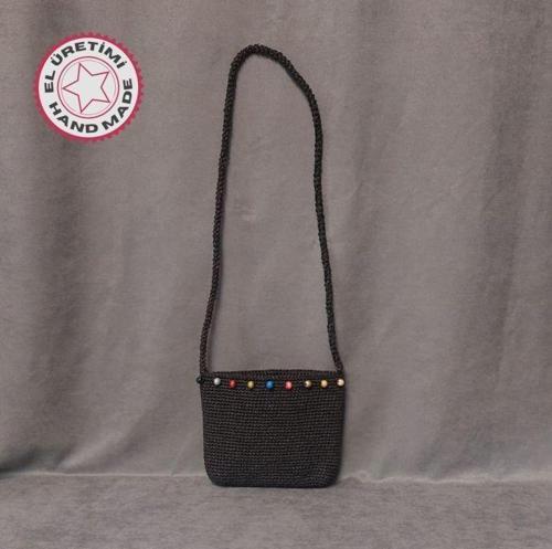 - Volkan 4975 2106 El Yapımı Kağıt İp Omuz Çantası